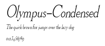 Olympus-Condensed Preview