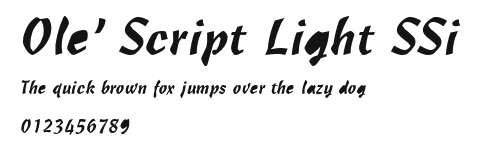 Ole' Script Light SSi Preview