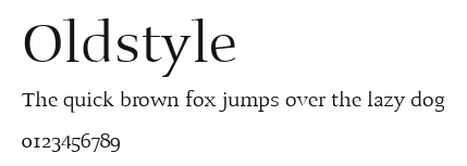 Oldstyle Preview
