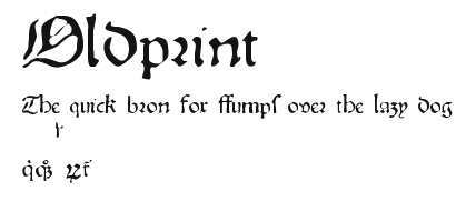Oldprint Preview