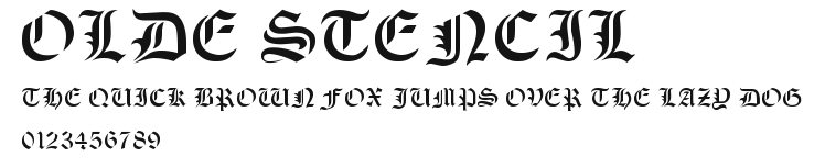 Olde Stencil Preview