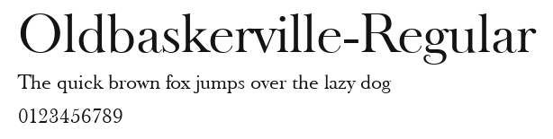 Oldbaskerville-Regular Preview