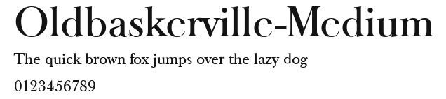 Oldbaskerville-Medium Preview