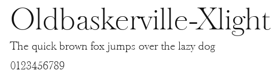 Oldbaskerville-Xlight Preview