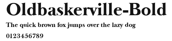 Oldbaskerville-Bold Preview