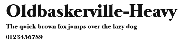 Oldbaskerville-Heavy Preview