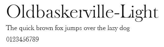 Oldbaskerville-Light Preview