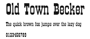 Old Town Becker Preview