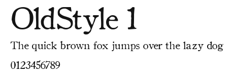 OldStyle 1 Preview
