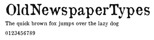 OldNewspaperTypes Preview