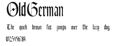 OldGerman Preview