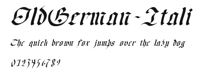 OldGerman-Itali Preview