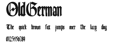 OldGerman Preview