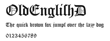OldEnglishD Preview