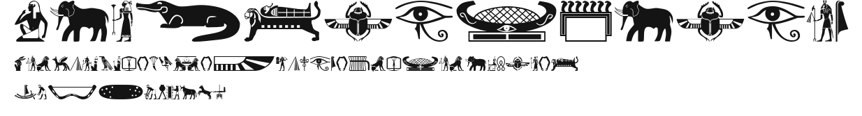 OldEgyptGlyphs Preview