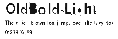 OldBold-Light Preview