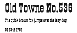 Old Towne No.536 Preview