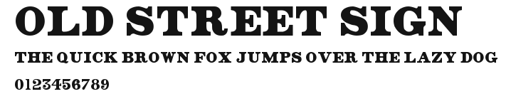 Old Street Sign Preview