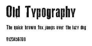 Old Typography Preview
