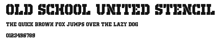 Old School United Stencil Preview