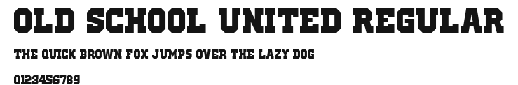 Old School United Regular Preview