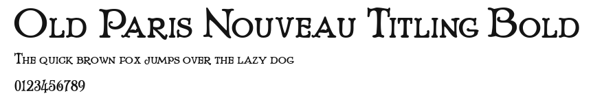 Old Paris Nouveau Titling Bold Preview