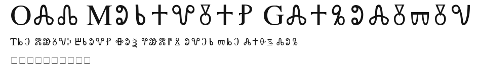 Old Moravian Glagolitic Preview