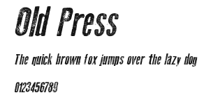 Old Press Preview