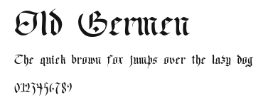 Old Germen Preview