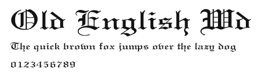 Old English Wd Preview