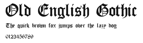 Old English Gothic Preview
