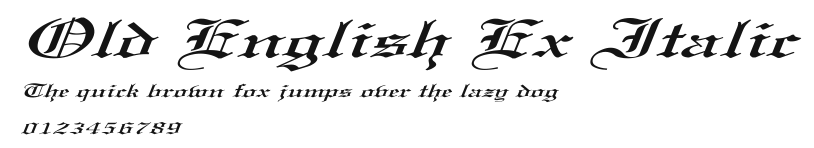 Old English Ex Italic Preview