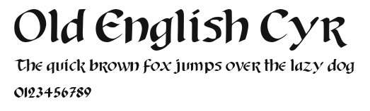 Old English Cyr Preview