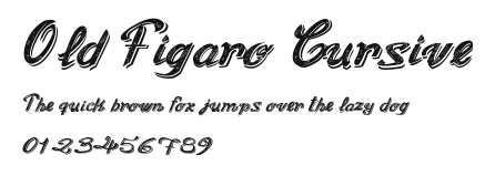 Old Figaro Cursive Preview