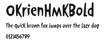 OkrienHmkBold Preview