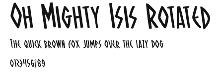Oh Mighty Isis Rotated Preview