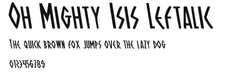 Oh Mighty Isis Leftalic Preview