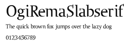 OgiRemaSlabserif Preview