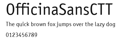 OfficinaSansCTT Preview