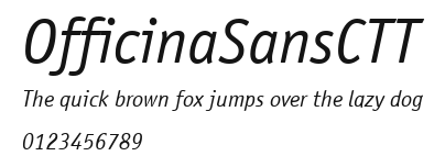 OfficinaSansCTT Preview