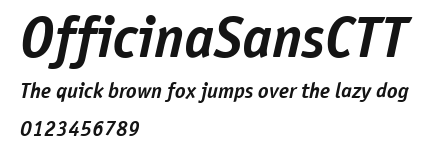 OfficinaSansCTT Preview