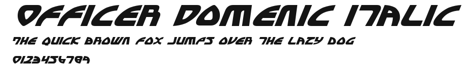 Officer Domenic Italic Preview