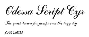 Odessa Script Cyr Preview
