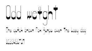 Odd weight Preview