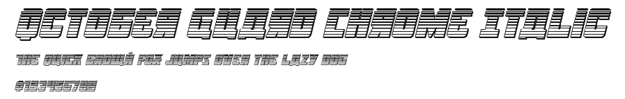 October Guard Chrome Italic Preview