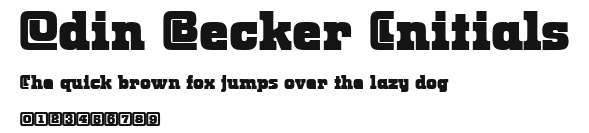 Odin Becker Initials Preview