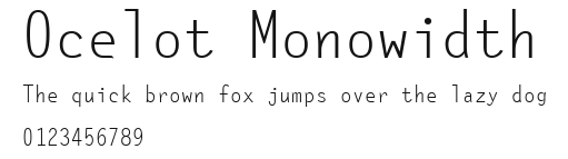 Ocelot Monowidth Preview