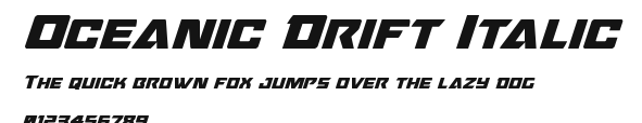 Oceanic Drift Italic Preview