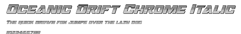 Oceanic Drift Chrome Italic Preview