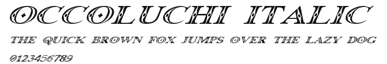 Occoluchi Italic Preview